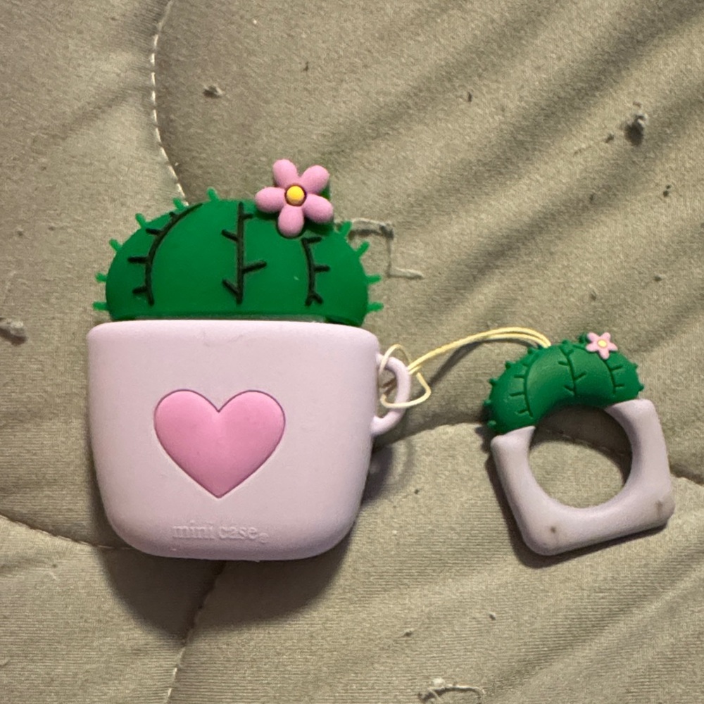 Mini Cactus Kids Accessory Set - Green and Pink